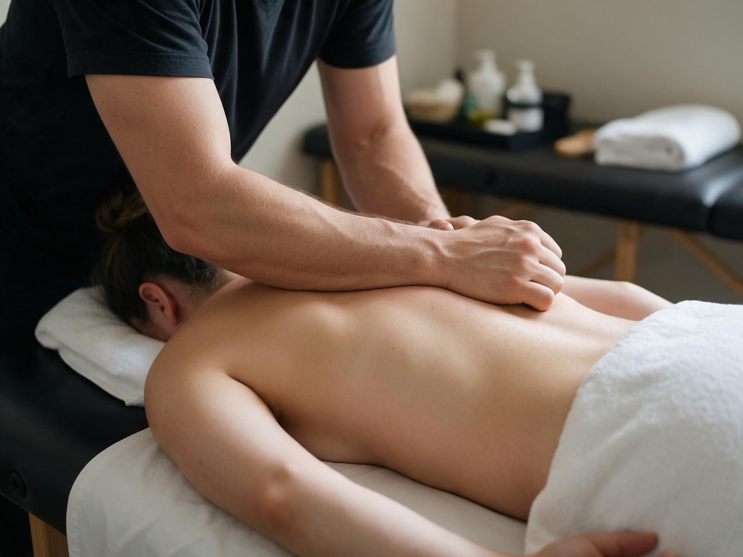 Deep Tissue Therapy session